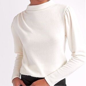 Express Cream Women's Mock Neck Long Sleeves Sweater Size XS/TP